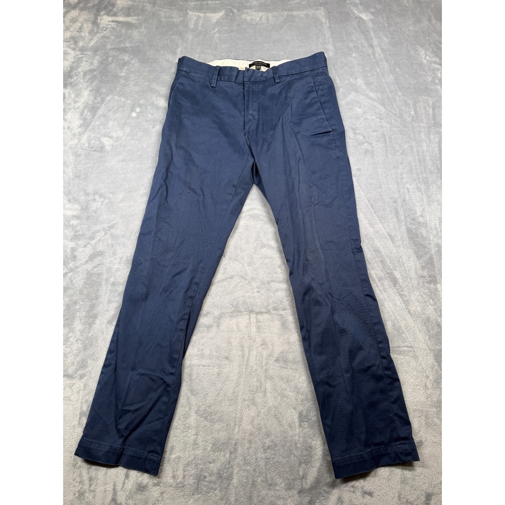 Banana Republic Aiden Slim Fit Chino Pants Mens 30x30 Navy Straight Leg Preppy